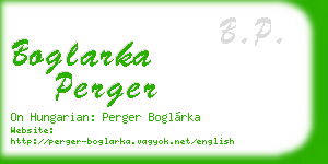 boglarka perger business card